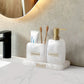 Bathroom Accessories White Pearl Look