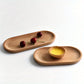 Oval Wooden Tray for Food Kitchen Tools