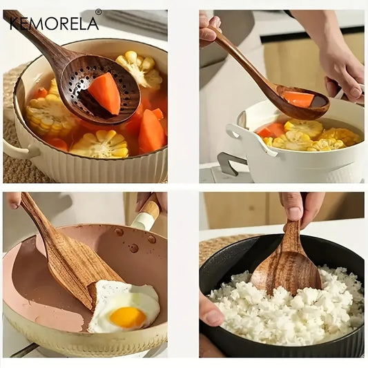 Natural Wooden Kitchen Utensils