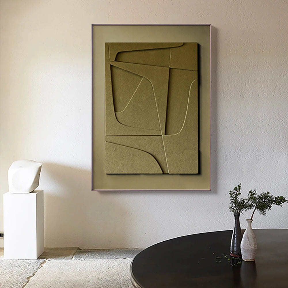 Wabi-sabi Abstract Decorative Living Room