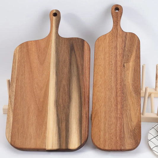 Wooden Cutting Board with Handle Kitchen