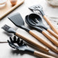 Wooden Handle Silicone Kitchen Utensils