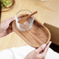 Oval Wooden Tray for Food Kitchen Tools