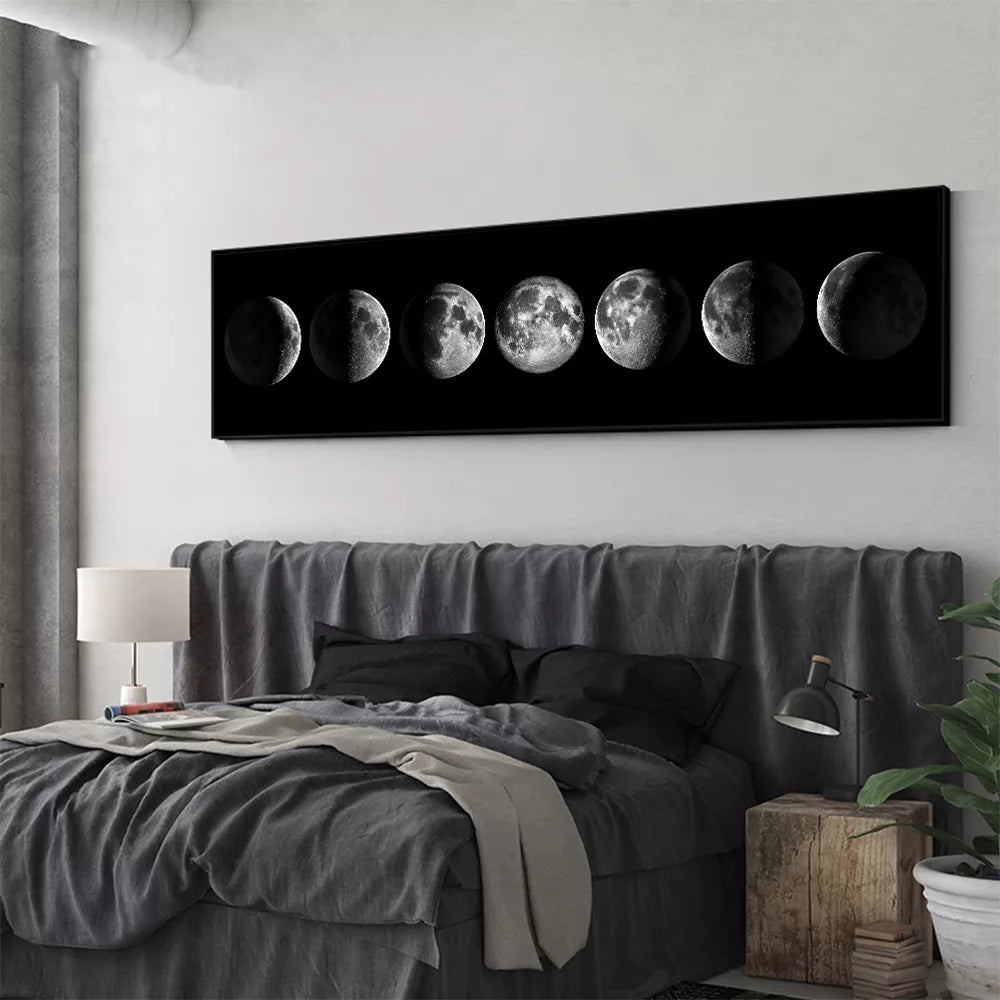 Wall Art Moon Phase Posters for Bedroom Decor